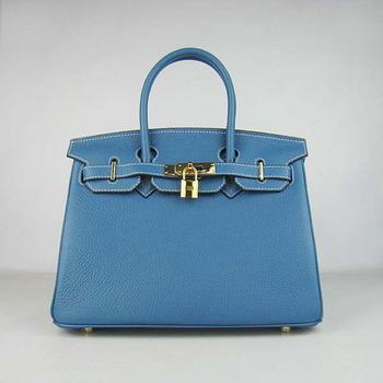 HBK30MBG013 Birkin 30CM Medio Blu (oro)